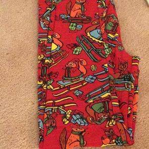 Lularoe squirrels and  dogs on sleds os new